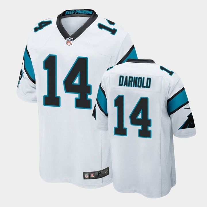 Men Carolina Panthers #14 Sam Darnold Nike White Game NFL Jersey->carolina panthers->NFL Jersey
